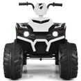 thumbnail image 1 of Patiojoy 12V Electric Kids Quad ATV Ride on Car with LED Lights& Bluetooth White, 1 of 6