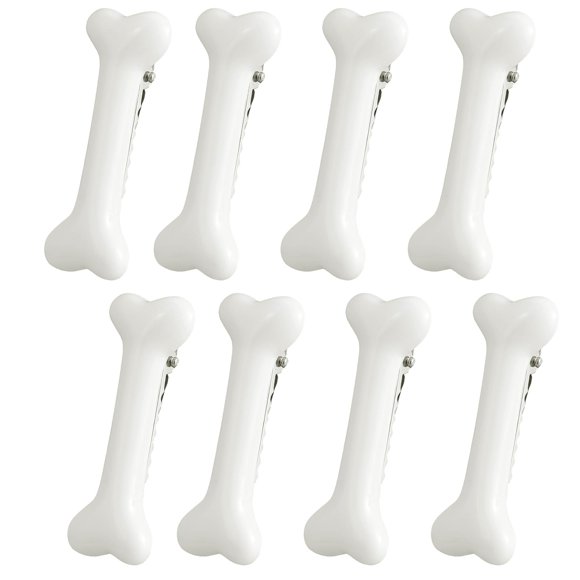 8 Piezas Pinzas para el Cabello de Hueso Pinza para el Cabello con Escena de Calavera Horquillas para el Cabello con Hueso de Perro Accesorios para el Cabello para Halloween Cosplay Fiesta de Disfrace