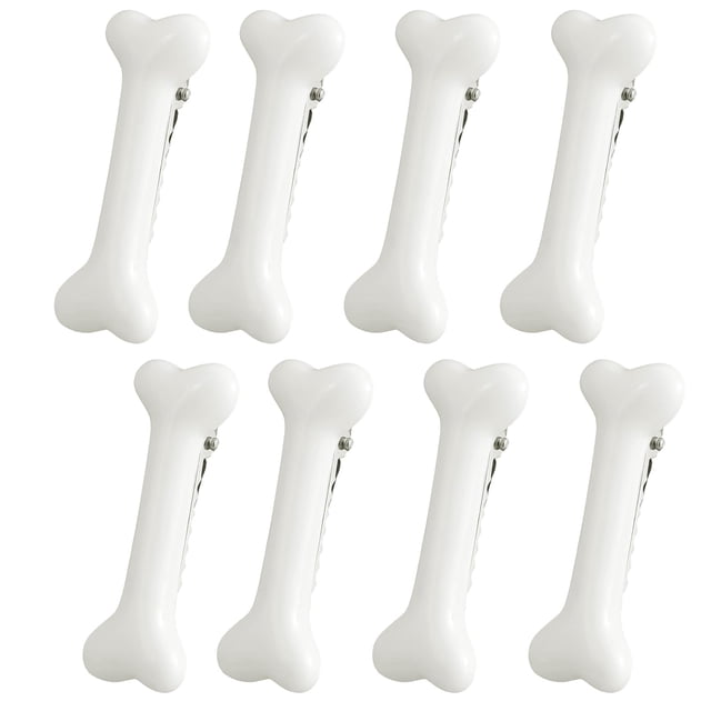 8 Piezas Pinzas para el Cabello de Hueso Pinza para el Cabello con Escena de Calavera Horquillas para el Cabello con Hueso de Perro Accesorios para el Cabello para Halloween Cosplay Fiesta de Disfrace