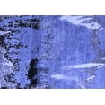 thumbnail image 1 of Ahgly Company Machine Washable Indoor Rectangle Abstract Blue Modern Area Rugs, 2' x 5', 1 of 4