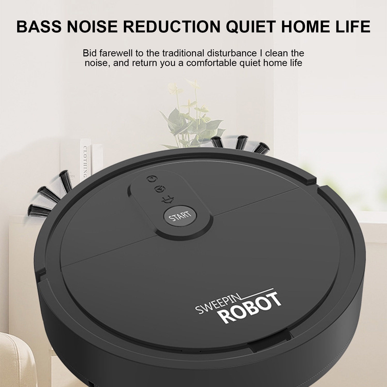 Oggfader Robot Vacuum Vacuum Cleaning Robot Home Intelligent Sweeping Machine Pet Cleaning Hair Suction Sweeping And Mopping Three In One Sweeping Machine Black