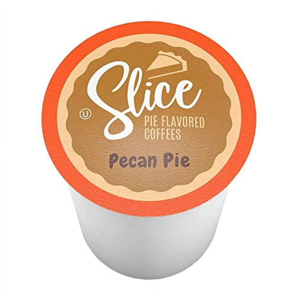 Slice Coffee Pecan Pie Flavored Coffee Pods for Keurig tea pods Brewers, 40 Count