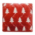 thumbnail image 4 of Funda de almohada, funda de almohada de felpa, decoración creativa para el hogar, funda de cojín suave, patrón de de Navidad para sofás Rojo, 4 of 9