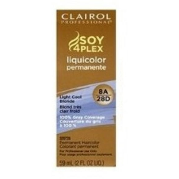 Clairol Professional 8A/28D Light Cool Blonde, 2 oz (Pack of 2)