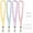 mix-A, variant on Retractable Scrunchie Lanyard Set, 4 Stretchy Scrunchie Style Neck Lanyards with 4 Waterproof ID Card Holders（style E）