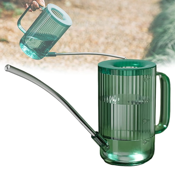 Small Watering Can for Indoor Plants, Flowers, Succulents with Long Spout 34oz(Green)