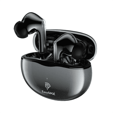 LISHIVE Wireless Gaming Earbuds for VR PC Windows 7/8/10 PS4/5 Nintendo Switch Steam, Bluetooth In Ear Gaming Earphones with Deep Bass Touch Control Dual Connection, Black