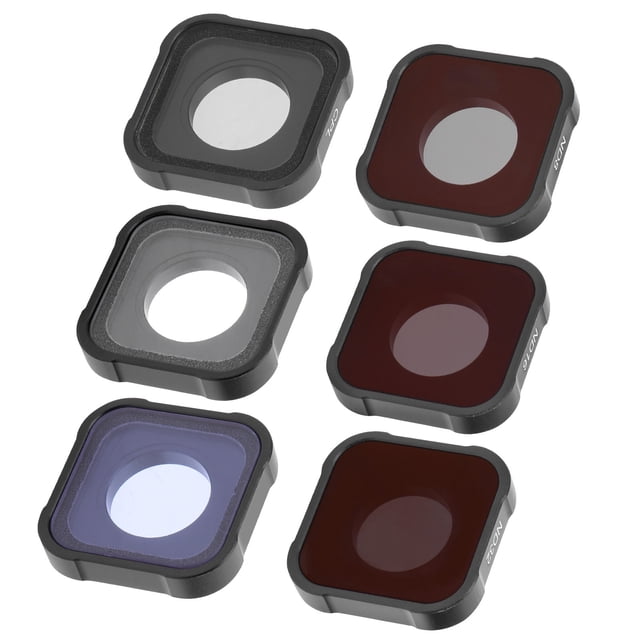 Juego de Filtros de Cámara Jadeshay 6 Piezas Filtro NOCTURNO para Go Pro Hero