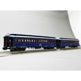 thumbnail image 2 of LIONEL ROYAL BLUE WOOD PASSENGER CAR 2-PACK C O GAUGE  2427570, 2 of 15
