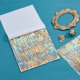 thumbnail image 3 of 50 hojas de papel metalizado con diseños, lámina metálica jaspeada, lámina metálica azul imitación, láminas de pan de oro., 3 of 9