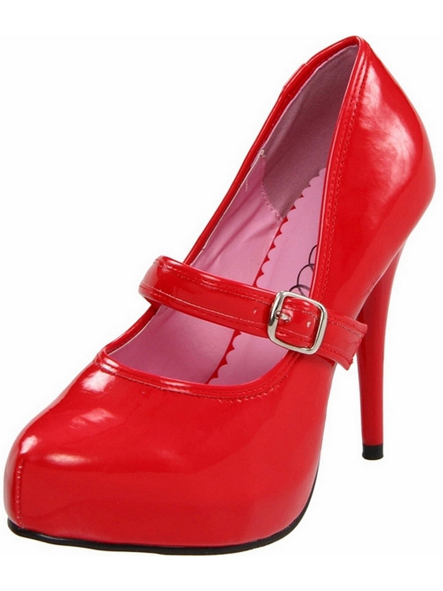 red pumps 4 inch heel