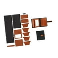 thumbnail image 5 of amagogo DIY Leather Wallet Set Card Organizer Handmade Pre Punched Mens Purse Making Black Brown, 5 of 9