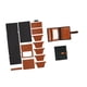thumbnail image 5 of Conjunto De Billetera De Cuero Para Bricolaje, Preperforado Con Agujeros, Tarjetero Hecho A Mano, Materiales, Color Negro Y Marrón, 5 of 8