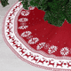 thumbnail image 4 of Falda de árbol de Navidad Árbol de Navidad falda de árbol de punto Adornos navideños Falda de árbol de Navidad roja MFZFUKR CPB-SSW47-2, 4 of 5