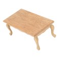 thumbnail image 6 of Dollhouse Coffee Table, 1/12 Scale Dollhouse Tea Table Cute Lifelike Rectangular  For Dollhouse Decoration Accessories, 6 of 8