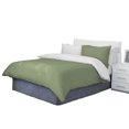 thumbnail image 1 of BedDecor 600 TC 100% Egyptian Cotton 3Pcs Reversible Duvet Set - Stripe (Sage, Full / Queen), 1 of 5