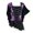Violet Poppy, variant on Dare to Wear Alchemy Corset Top: Gothic Steampunk Punk Rock Women's Plus Size Asymmetric Shirt, Amethyst 1x