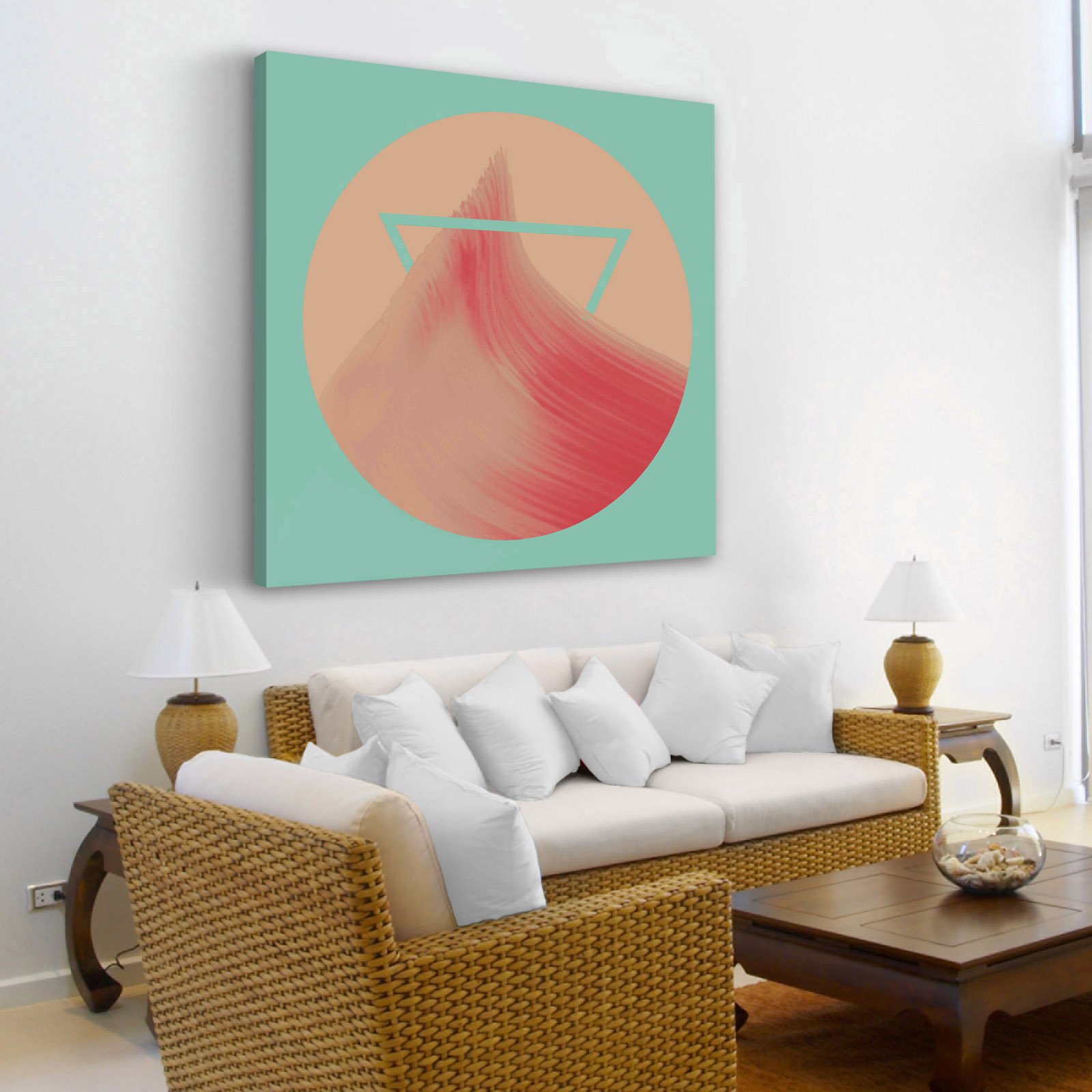 Marmont Hill Pink Peak Painting on Wrapped Canvas