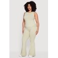thumbnail image 2 of Women's Plus Size Stretchy High Waisted Flare Leg Pants, 2 of 4