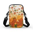 thumbnail image 2 of HELLHERO Crossbody Bags Polyester with Zipper Maple Leaves for Travel Unisex, 2 of 7