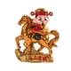 thumbnail image 2 of Figura de Dios de la Riqueza, Adorno de Escritorio, Figura Compacta de Feng Shui de Caballo Rico para dorado, 2 of 7