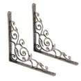 thumbnail image 4 of Soportes para estantes industriales pesados, rústicos, hechos a mano, surtidos Plata, 4 of 9