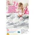 thumbnail image 4 of Milo & Gabby Cotton Jacquard Quilted Toddler Comforter 41"x51", Lola On A Cloud, 4 of 5
