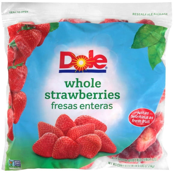 Dole Individual Quick Frozen Strawberry, 5 Pound -- 2 per case.