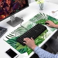 thumbnail image 4 of Green Leaves XXL Mouse Pad Gaming Mouse Pad (31.5x15.75 in) Plant Leaf Large Non-Slip Rubber Base Mousepad with Stitched Edges, Wireless Mouse Keyboard Mat for Desktop Laptop Work, 4 of 4