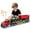 Red Farm, variant on 3-in-1 Large Semi Truck Toy with Lights & Sounds – Friction Powered Dump Truck & Excavator Play Set, Gift for 3+ Year Old Kids Boys Girls