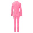 thumbnail image 2 of Vedolay Two Piece Set for Women Sets 2 Piece 2023 Fall Long Sleeve Zipper Top and Pants Sets,Pink S, 2 of 5