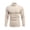 Beige, variant on Ekouaer Mens Mock Neck Long Sleeve Tees Slim Fit Knit Pullovers Soft Fleece Ribbed Thermal Base Layer Tops