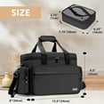 thumbnail image 5 of Large Makeup Bag with 2 Removable Pouches and Detachable Dividers, Black, 5 of 6