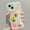Green Pink, variant on Phone Case for Iphone15 Promax Iphone14 13 12 11 Gradient Frog Doll Wave Edge Invisible Double Bracket