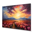 thumbnail image 2 of Designart "Denmark Multicolor Tulip landscapes IV" Floral Metal Wall Decor, 2 of 5