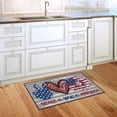 thumbnail image 3 of TOPRenddon 4th of July Non-Slip Welcome Mat - Patriotic Absorbent Doormat for Front Door, Memorial Day Decor - Waterproof Kitchen/Bath Rug - 15.75x23.62 Inch Red White Blue Indoor/Outdoor Mat, 3 of 3