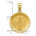 thumbnail image 4 of 14k Polished and Satin Hollow Miraculous Medal Round Pendant, 4 of 4