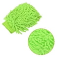 thumbnail image 4 of Uxcell Large Double-Side Microfiber Soft Chenille Dusting Wash Mitten Light Green 2 Pack, 4 of 5