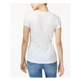 thumbnail image 2 of Maison Jules Womens Metallic Embellished T-Shirt, 2 of 4