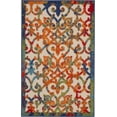 thumbnail image 1 of HomeRoots Rainbow Colored Indoor Outdoor Area Rug, 3' x 4', Stain Resistant, 1 Count, 1 of 1