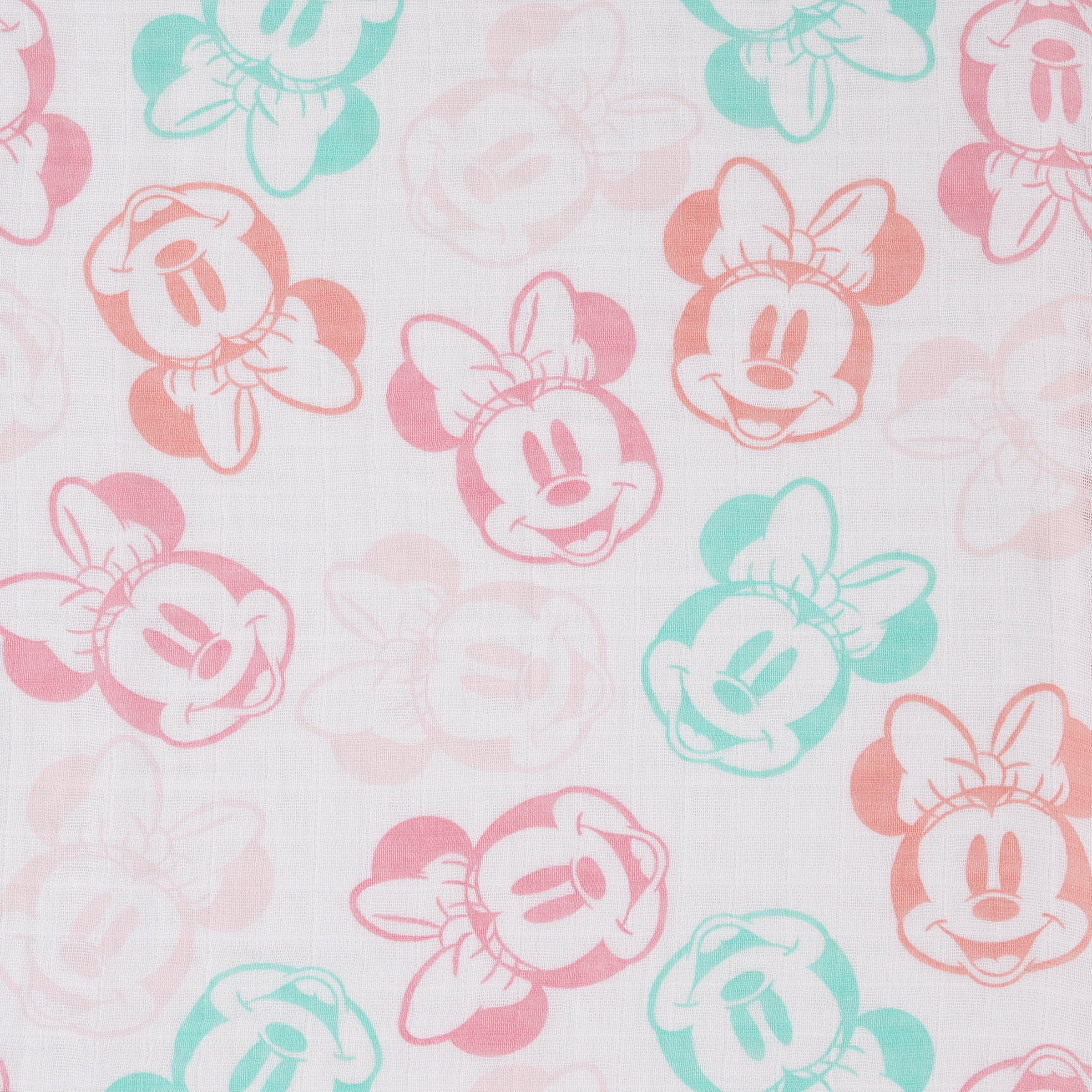 Disney Minnie Mouse 3 Piece Muslin Swaddle Baby Blankets