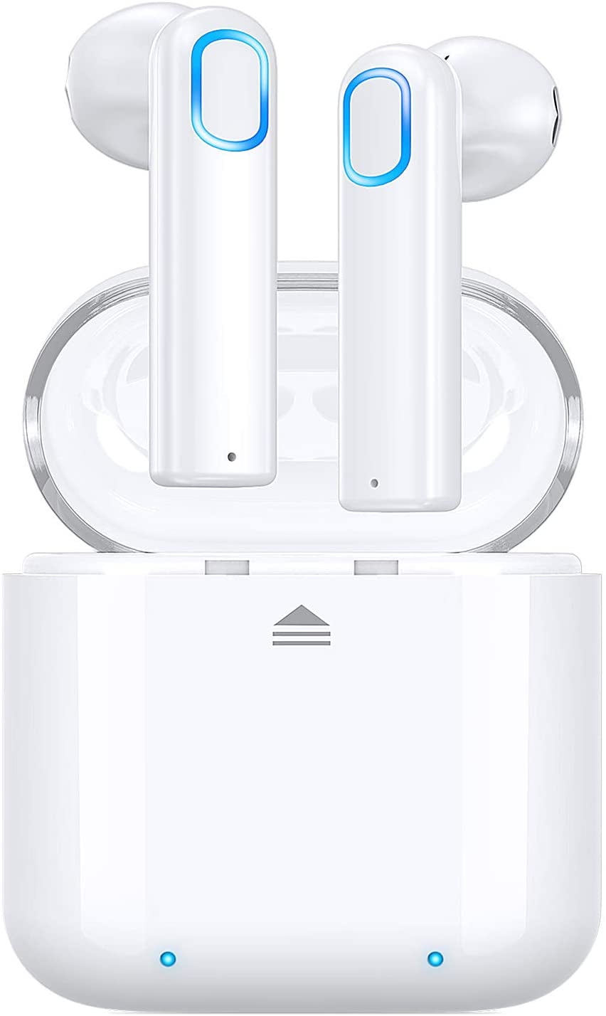 onn. True Wireless Earbuds, White 