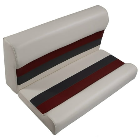 Horizon Manufacturing Premium Series 37" Pontoon Bench Seat Cushion Set 3001-AAEC White / Red / Charcoal ( Base sold Separate 3010-AA)