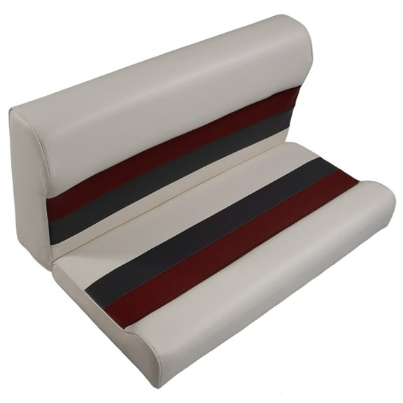 Horizon Manufacturing Premium Series 37" Pontoon Bench Seat Cushion Set 3001-AAEC White / Red / Charcoal ( Base sold Separate 3010-AA)