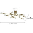 thumbnail image 4 of Aiwen 8 Lights Sputnik Semi Flush Mount Ceiling Lamp Metal Chandelier, 4 of 8