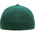 thumbnail image 4 of Solid Flat Brim Bill Fitted Baseball Cap, 4 of 6