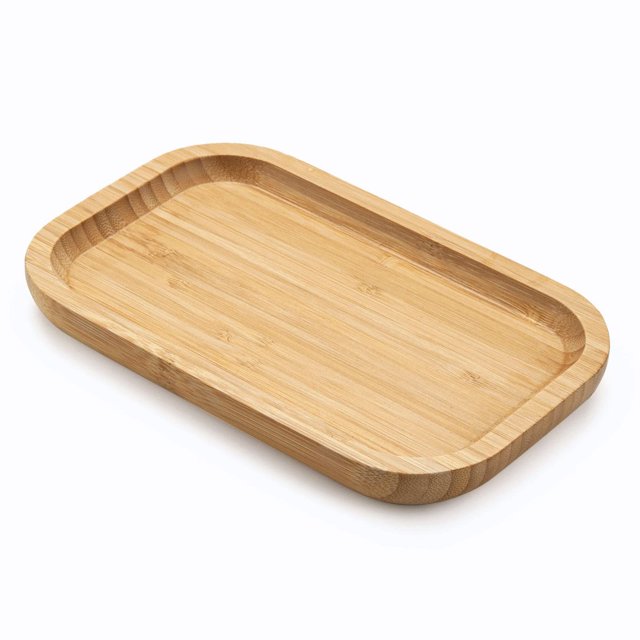 Bandeja de tocador XIMISISE de bambú para organizar el baño, 20 x 13 x 2 cm