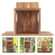thumbnail image 2 of Comedero para hámster de exterior Comedero para ardillas de madera Caseta para ardillas Caja de alimentación para hámster de jardín Casa para ardillas Comedero para ardillas de exterior, 2 of 6