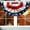 A 1 Pack 3*1.5 Feet, variant on 3 Pack 3x6 FT USA Pleated Fan Flag, American Bunting Flag Patriotic Half Fan Banner 4th of July Decorations Outdoor Memorial Day Decor Fourth July Independence Day Outside Red White and Blue Decor