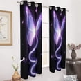 thumbnail image 3 of Dreamy Purple Butterfly Pattern (59)-2 Window Blackout Curtain 3d Printed Blackout Curtain Bedroom Living Room Hotel Window 2 Panel Shade, 3 of 6